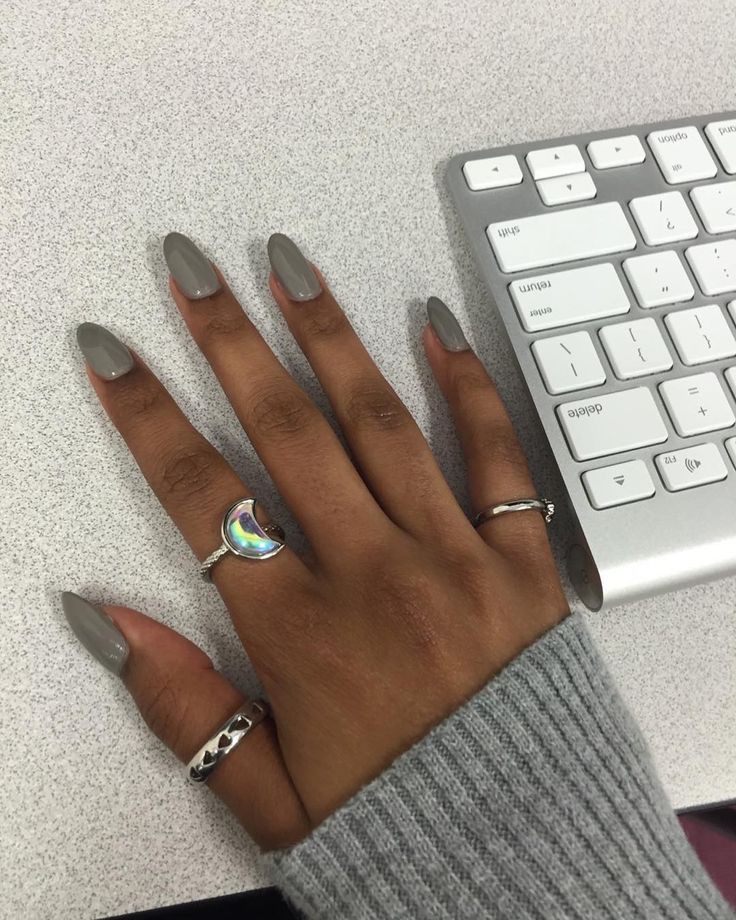 Most desirable & stylish grey nails: Nail Polish,  Nail art,  Gel nails,  Nail salon,  Acrylic Nails  