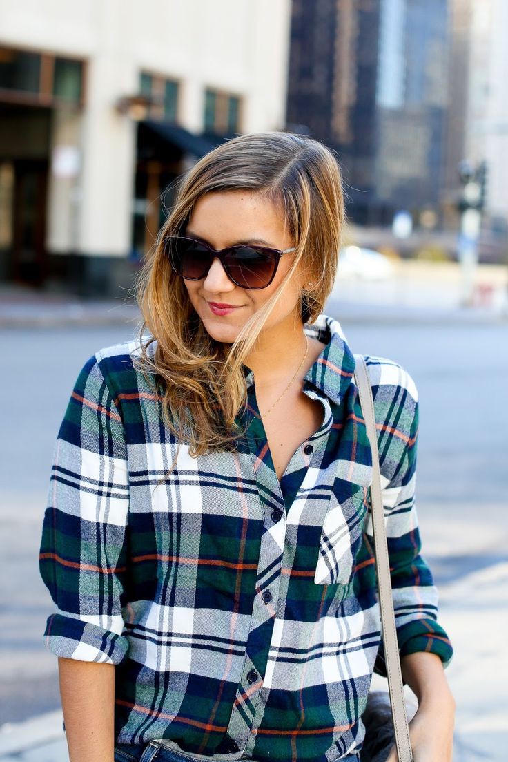 Outfits With Flannel Shirt For Girls, Full plaid: Full plaid,  Flannel Shirt Outfits,  Plaid Shirt  