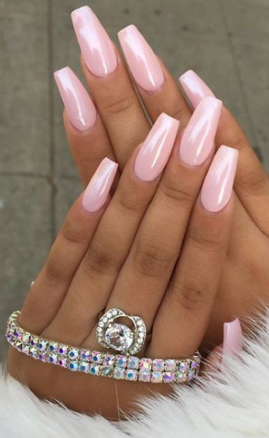 Pink Nails Ideas For Black Skin: Nail Polish,  Nail art,  Gel nails,  Nail salon,  Acrylic Nails,  Pretty Nails  