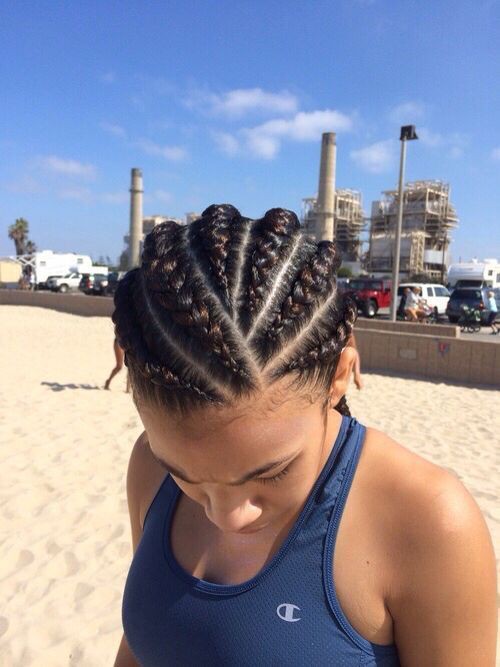 Cornrow goddess braids styles, Box braids: Afro-Textured Hair,  Bob cut,  Long hair,  Hairstyle Ideas,  Box braids,  Braided Hairstyles  