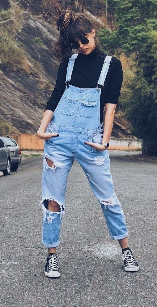 Denim Overalls Overall Outfit Ideas For Teens on Stylevore