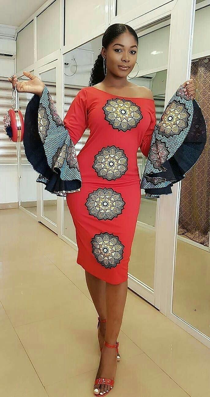 Short Ankara Gown Styles For Slim Girls: Cocktail Dresses,  Evening gown,  African Dresses,  Sheath dress,  Aso ebi,  Maxi dress,  Short Ankara Gown  