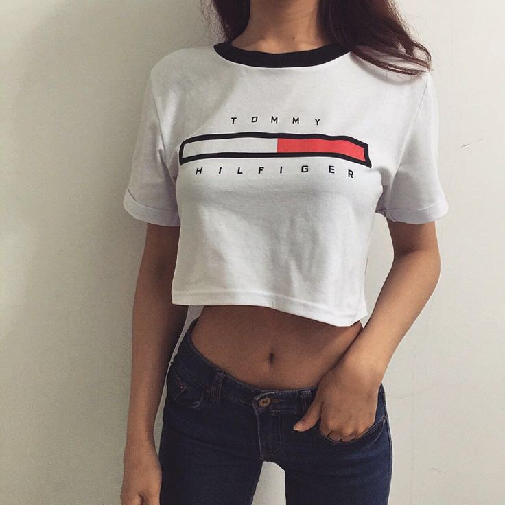 Summer Crop Top Outfit For Girls: Crop top,  Tommy Hilfiger,  Tommy Hilfiger Tops  