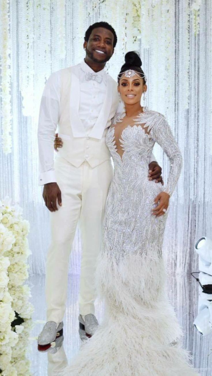 African White Wedding Dress: Sean Combs,  African Wedding Outfits  