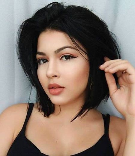 Short haircut for round face 2019: Bob cut,  Hairstyle Ideas,  Short hair,  Pixie cut,  Round Face Hairstyle  