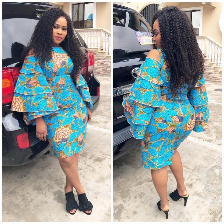 Gorgeous Ankara Gown Styles For Wedding: Maternity clothing,  Aso ebi,  Short Ankara Gown  