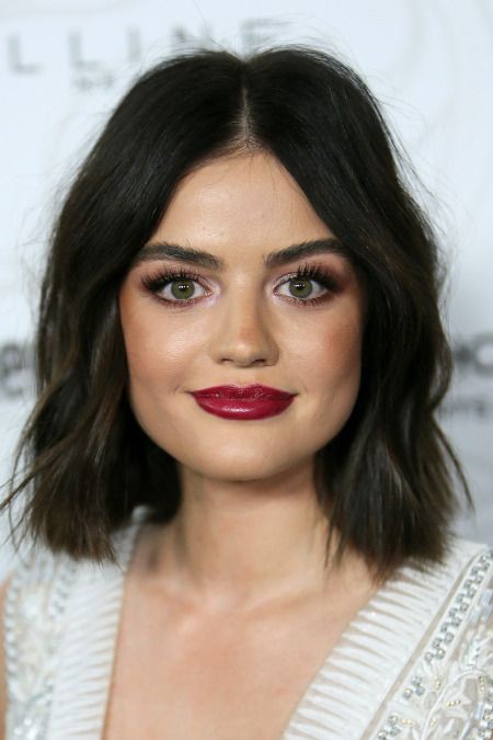 Short Layered Haircuts Fine Hair: Bob cut,  Ashley Benson,  Lucy Hale,  Shay Mitchell,  Round Face Hairstyle  