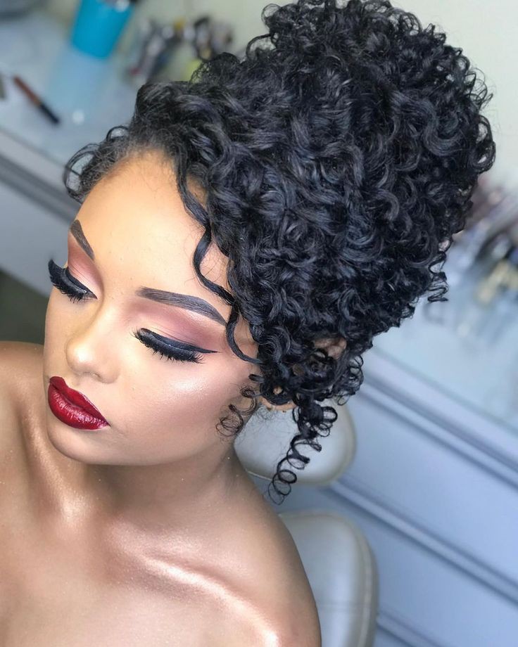 Goddess Wedding Updos For Natural Black Hair On Stylevore