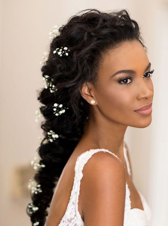 African American Wedding Hairstyles With Weave: Afro-Textured Hair,  Hairstyle Ideas,  Cabelo cacheado,  African Wedding Hairstyles  
