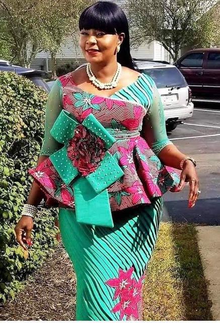 2019 Latest And Trendy African Ankara Styles: African Dresses,  Aso ebi,  Maxi dress,  Ankara Outfits  