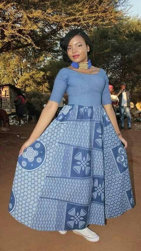 Best Two Piece Shweshwe Traditional Dresses 2019: African Dresses,  Maxi dress,  Shweshwe Dresses  