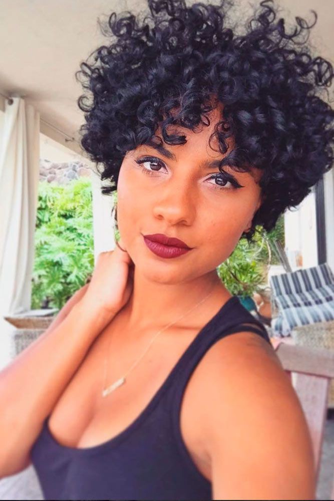 Short curly hairstyles for black women 2019 on Stylevore