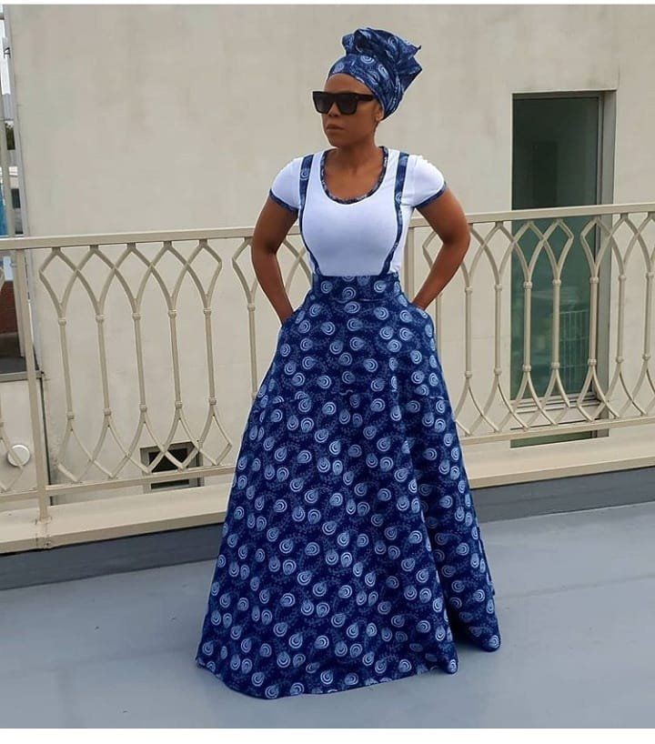 Perfect Xhosa Shweshwe Dress With African Wax Prints On Stylevore 