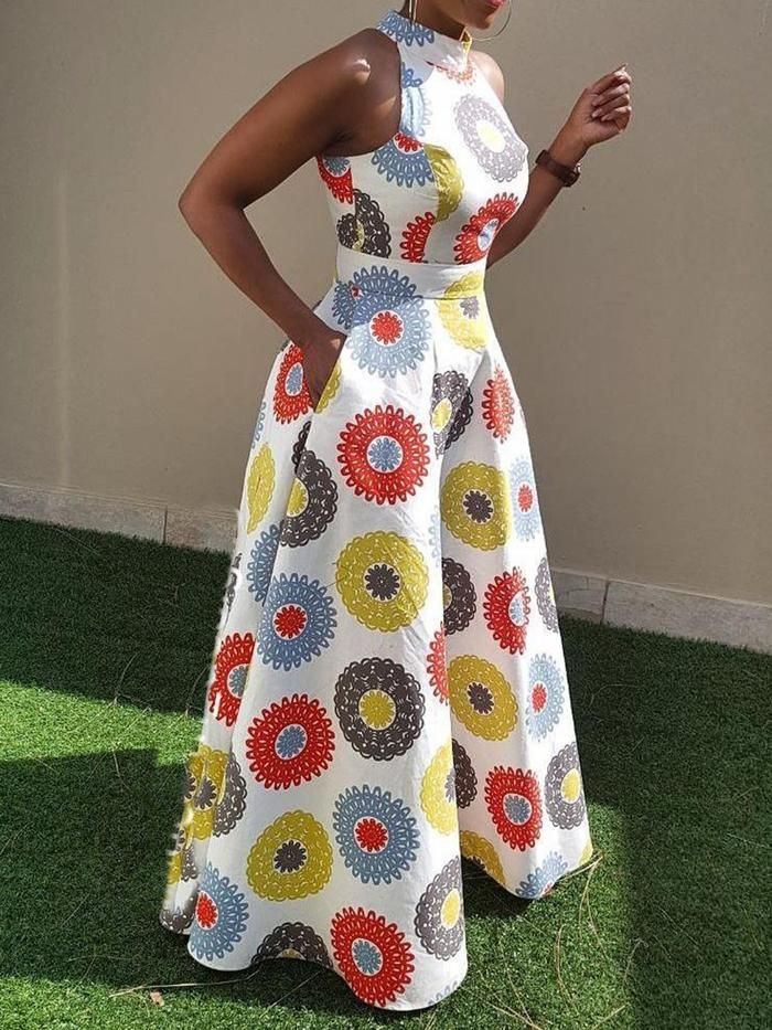 Unique Modern Design For African Dress Designs: Sleeveless shirt,  African Dresses,  Maxi dress,  Ankara Outfits  