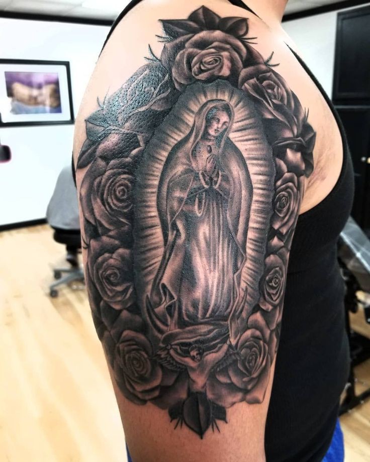 Religious Sleeve Tattoos, Sleeve tattoo, Body art: Sleeve tattoo,  Body art,  Religious Tattoos  