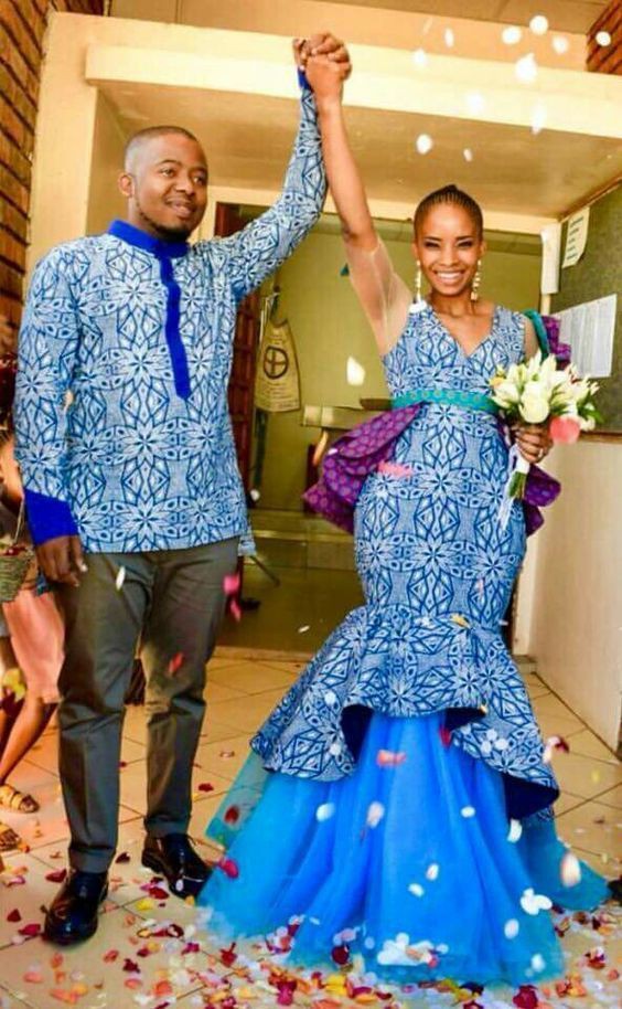 Latest Shweshwe Traditional Wedding Dresses 2019: African Dresses,  Aso ebi,  Shweshwe Dresses  