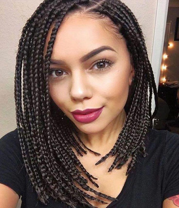 Medium box braid hairstyles: Box Braid  