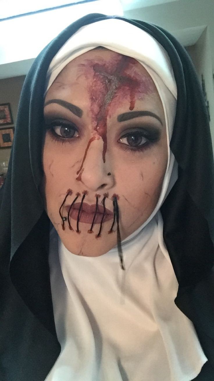 Scary nun halloween costume, The Nun: Halloween costume,  Nun Costume  