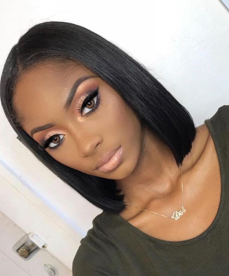 classy bob short black hairstyles 2019 on stylevore