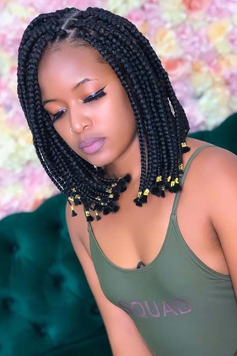 Short Bob Braids Hairstyles 2019 On Stylevore