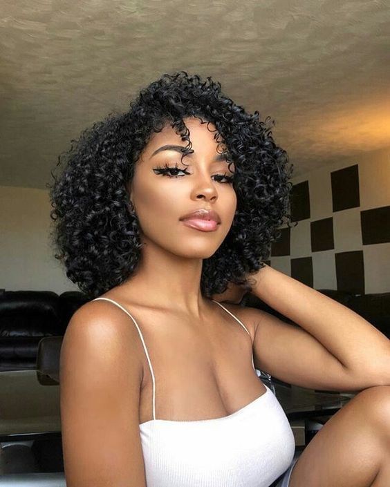Hot Black Teen With Curly Hairs: Lace wig,  Afro-Textured Hair,  Long hair,  Hot Girls,  Hot Black Girls  