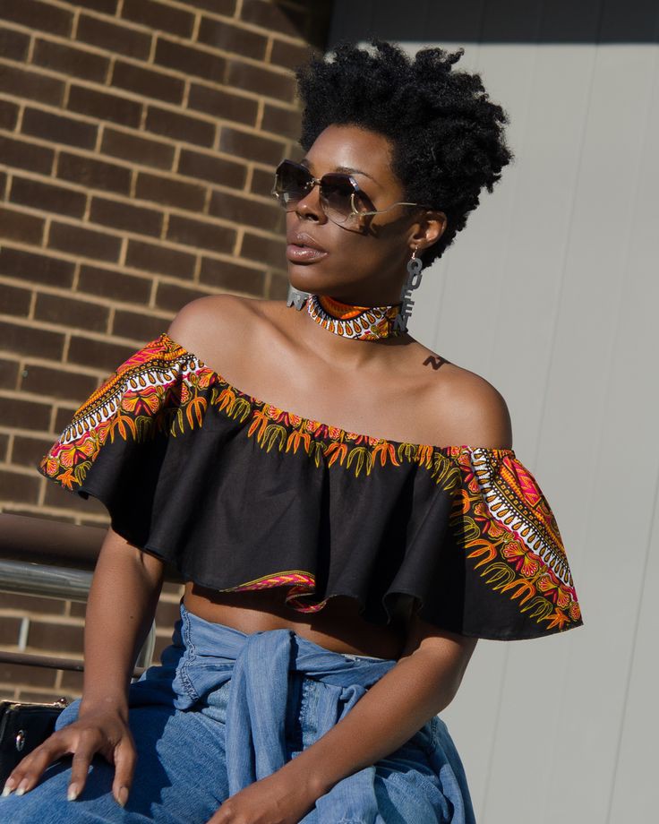 Crop Top Styles With Ankara: fashion model,  ankara tops,  Beautiful Girls  