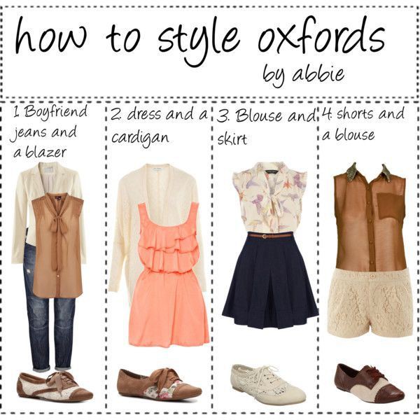 Stylish women's outfits with oxford shoes: Girl Shoe Trends  