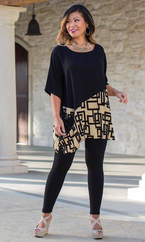 Legging Ideas For Fat Woman: Plus size outfit,  Plus-Size Model,  Legging Outfits  