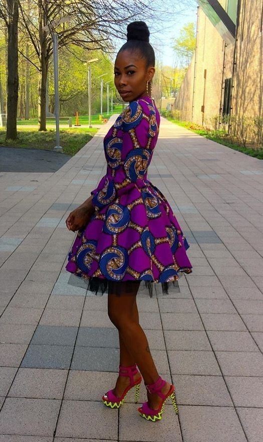 Ankara Short Frock Outfit Girls: Ankara Dresses  