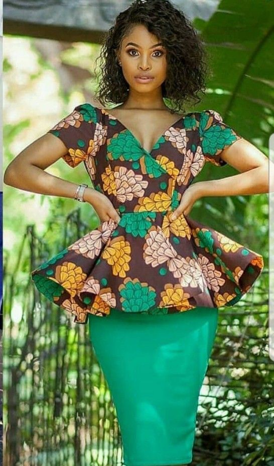 Latest ankara blouse styles, Folk costume: Fashion photography,  Plus-Size Model,  Folk costume,  Kitenge Dresses  