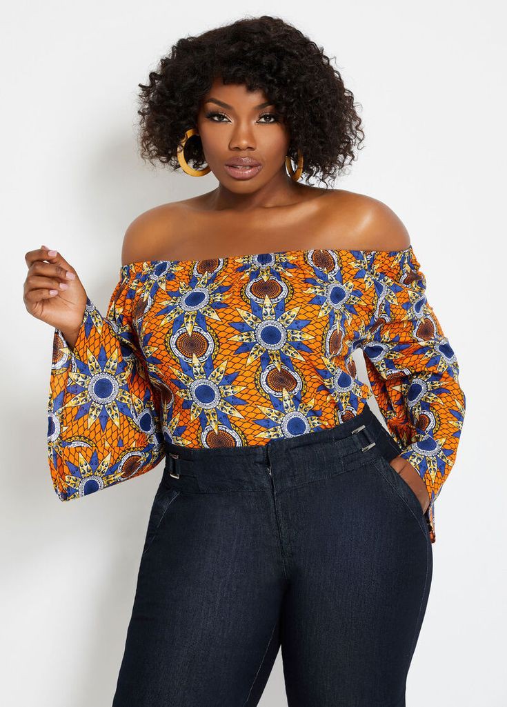 Ankara Crop Top And High Waist Trouser: African Dresses,  Kente cloth,  ankara tops  