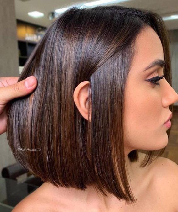 Lovely fashion for bob haircut, Human hair color: Lace wig,  Bob cut,  Long hair,  Brown hair,  Bob Hairstyles  