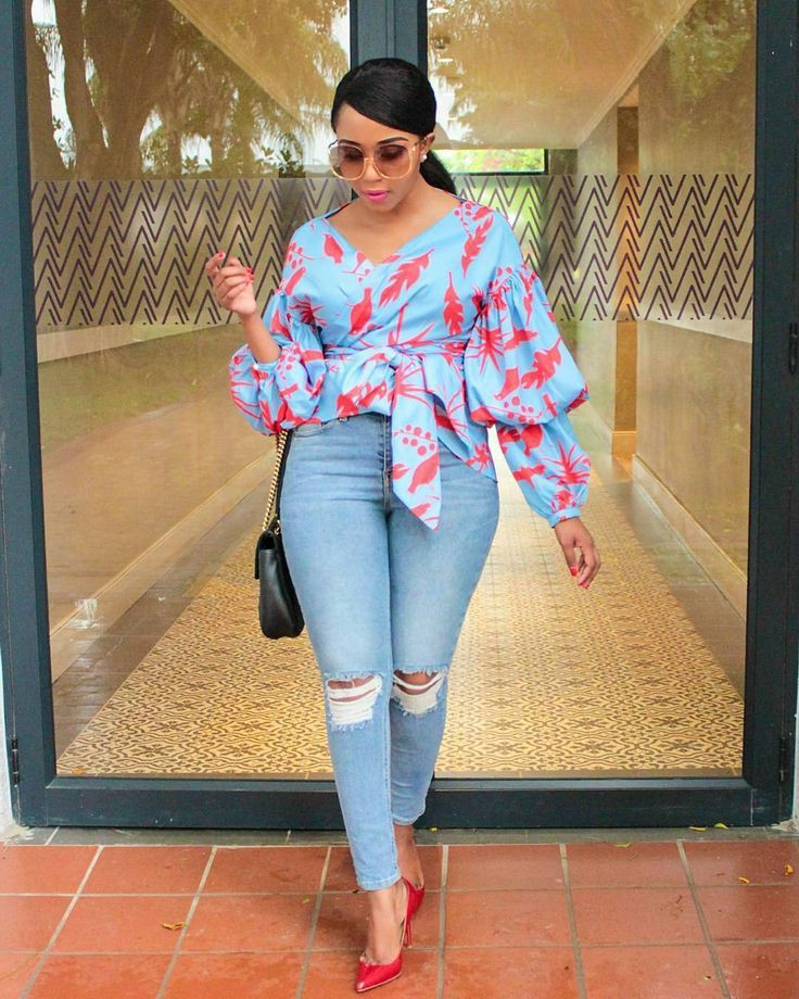 best ankara tops for jeans