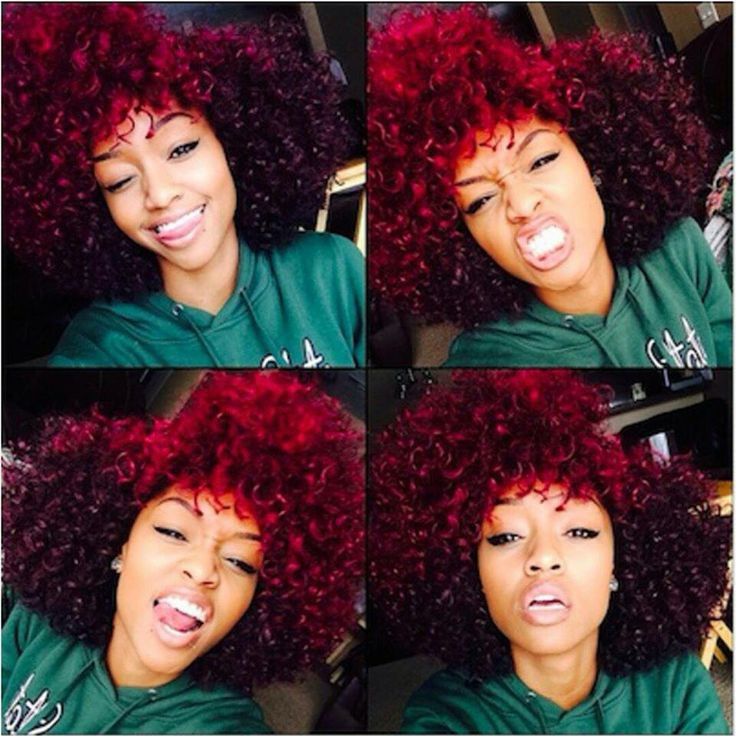 Divine tips for colored natural hair, Human hair color: Hairstyle Ideas,  Red hair,  Big hair  