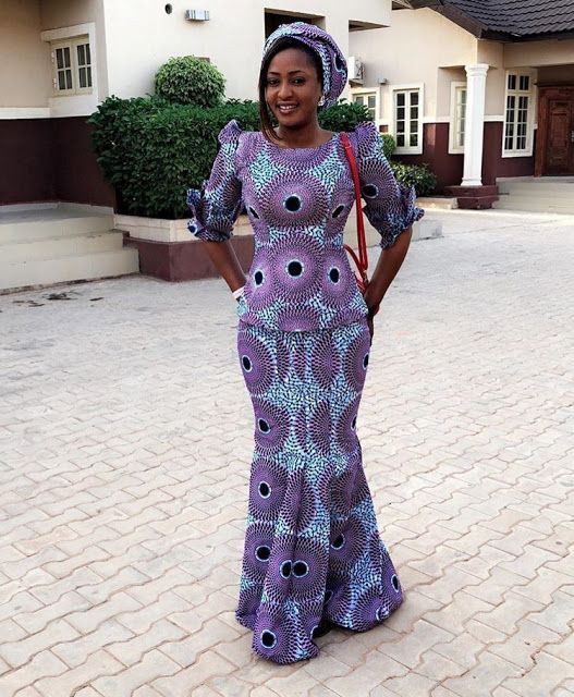 Best African bride wedding gown images: African Dresses,  Ankara Dresses,  Hausa people  