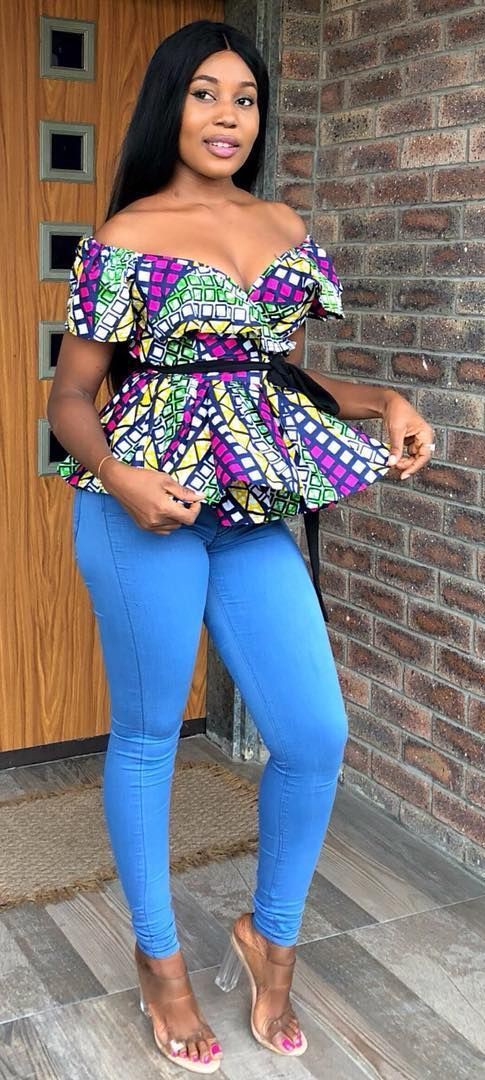 African fashion styles top: Aso ebi,  Kente cloth,  Ankara With Denim  