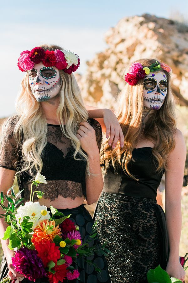 Cute Halloween Costumes For Bffs: Halloween costume,  Stage clothes,  facial makeup  