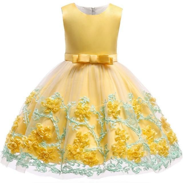 Princess party kids dresses for girls: party outfits,  Cute Baptism Dresses  