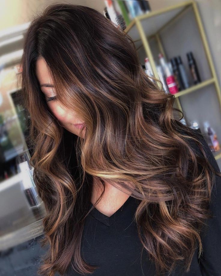 Trendy Ideas For Hair Color Brown | Highlighted Hairstyles For Black Hair | Brown  hair, Eye color, Hair Color Ideas