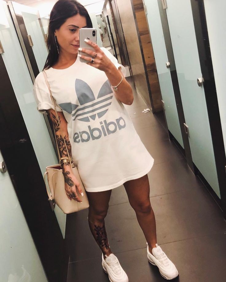 adidas shirt ootd