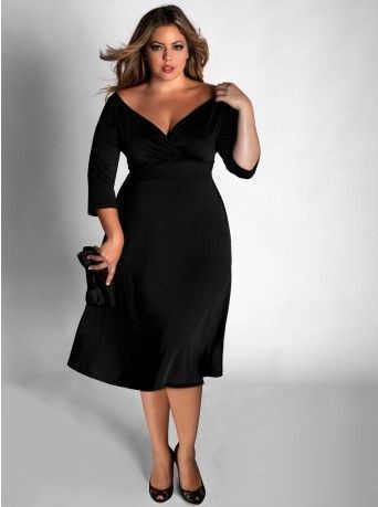 Plus size black cocktail dress | Plus ...