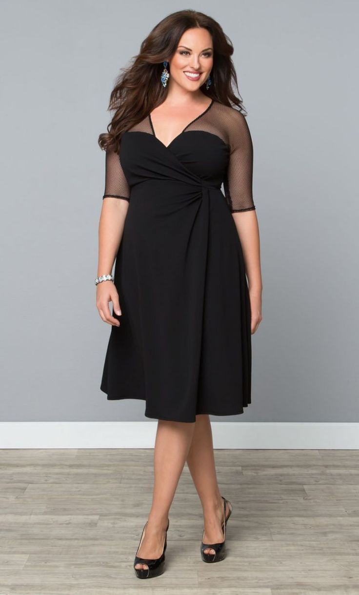 Cocktail dresses for women over 50 | Plus Size Black Outfit Ideas ...