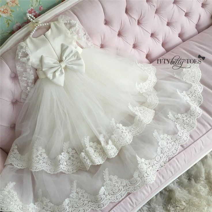 Dress For Baptism, Dress with lace, Baptismal clothing: Wedding dress,  Girls Dress,  Cute Baptism Dresses,  Baptismal clothing  