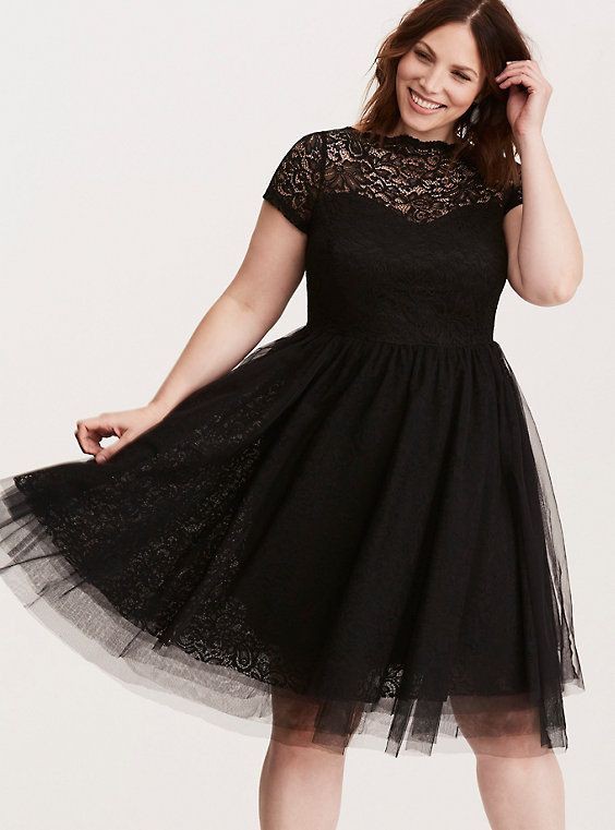 Black cocktail dress plus size | Plus ...