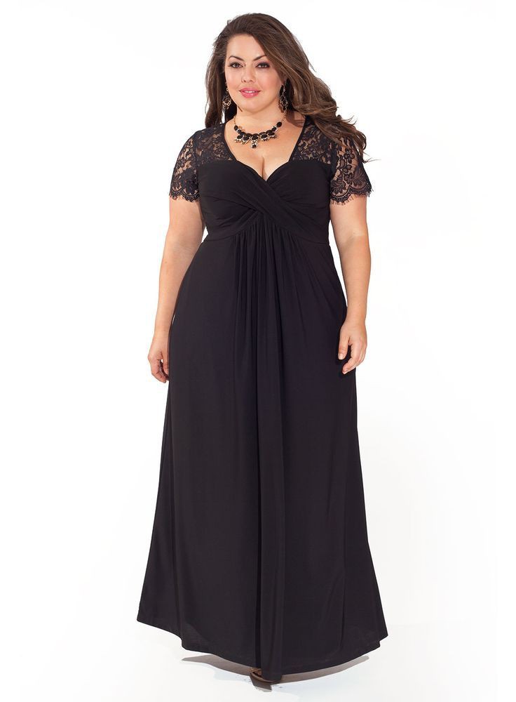 Little black dress, Bridesmaid dress | Plus Size Black Outfit Ideas ...