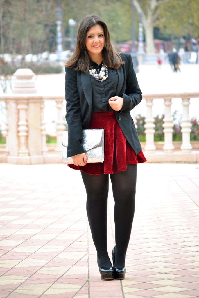 dresses with stocking/black pantyhose: Outfit With Stocking  