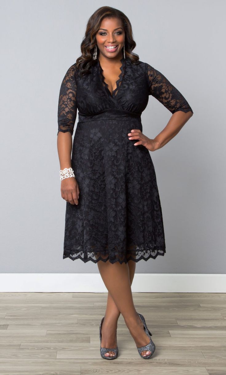 Have a look at little black dress, Cocktail dress | Plus Size Black Outfit Ideas | cocktail dress, dress, Plus size outfit