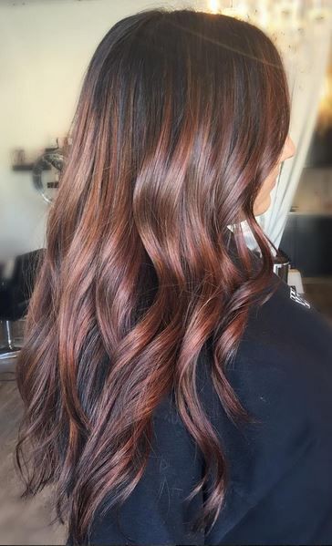 Fall hair color idea brunette | Highlighted Hairstyles For Black Hair |  Argan oil, Brown hair, Hair Color Ideas