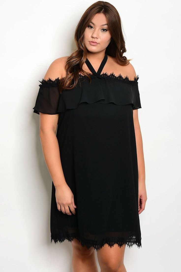 Pretty little thing black satin dress: Plus size outfit,  FASHION  