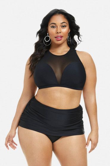 Lovely outfit ideas shapely black women, Plus Size Swimwear: swimwear,  Spaghetti strap,  Plus-Size Model  